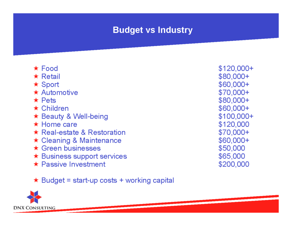 dnx-franchises-usa-budget-per-industry
